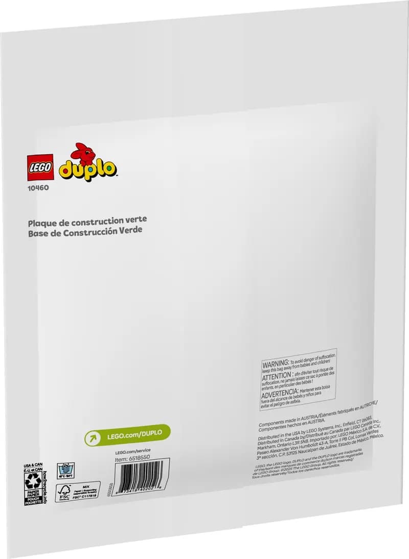 LEGO 10460 Zielona płytka konstrukcyjna