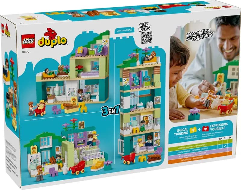 LEGO 10470 Nowoczesny dom rodzinny 3 w 1 z figurkami