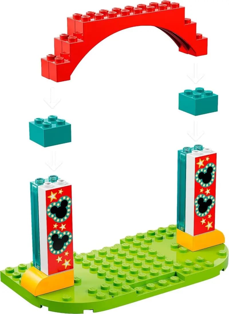 LEGO 10778 Miki, Minnie i Goofy w wesołym miasteczku