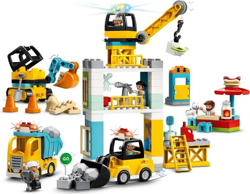 LEGO 10933 Żuraw wieżowy i budowa