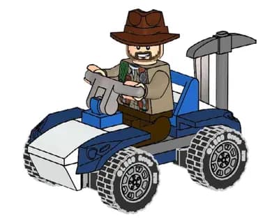 LEGO 122116 Sinjin Prescott z łazikiem