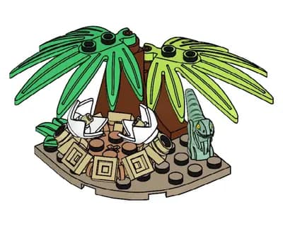 LEGO 122221 Raptor i gniazdo