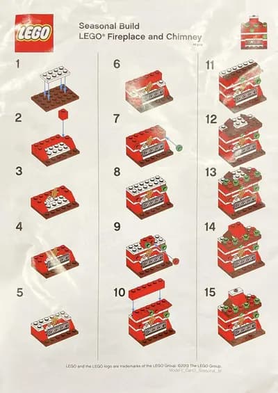 LEGO 128282 Kominek i Komin