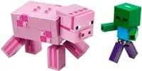 LEGO 21157 Minecraft BigFig - Świnka i mały zombie