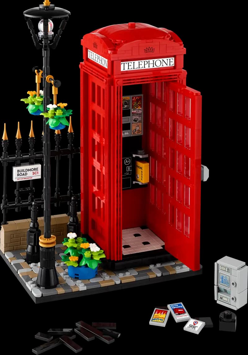 LEGO 21347 Czerwona londyńska budka telefoniczna
