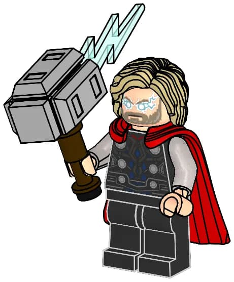 LEGO 242504 Thor with Mjolnir