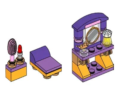 LEGO 302101 Toaletka Roszpunki