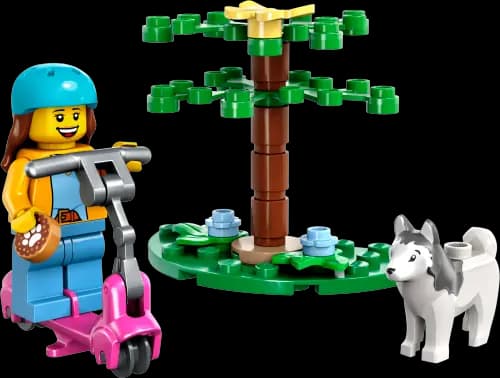 LEGO 30639 Wybieg dla psów i hulajnoga