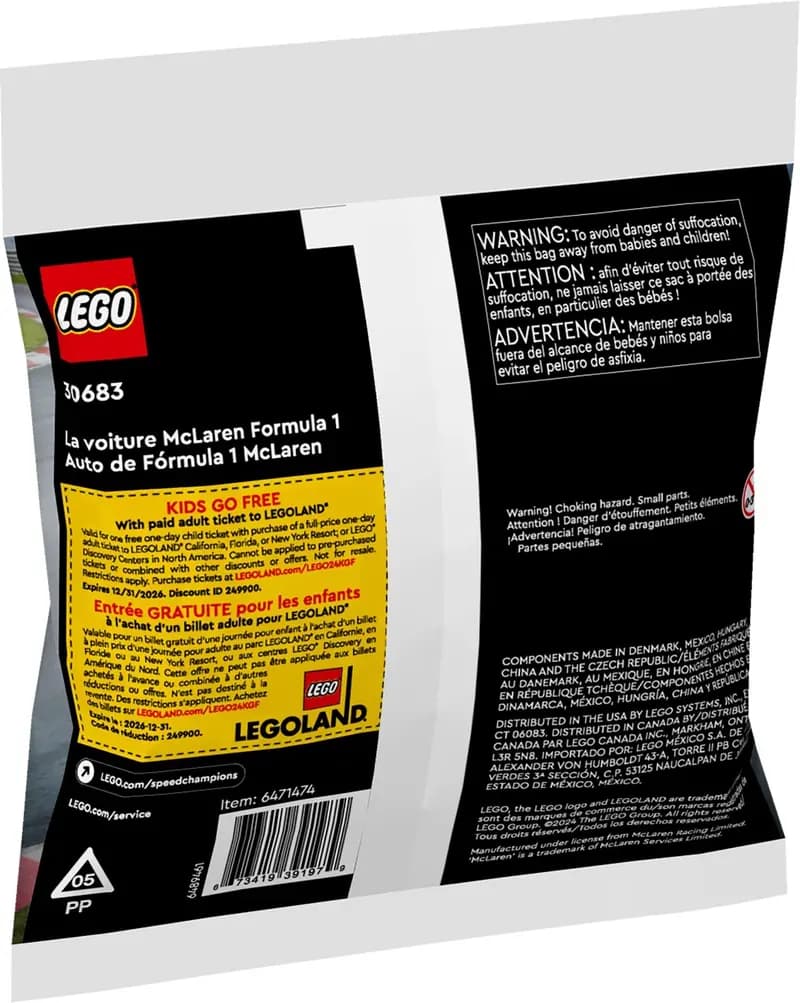 LEGO 30683 Samochód McLaren Formula 1