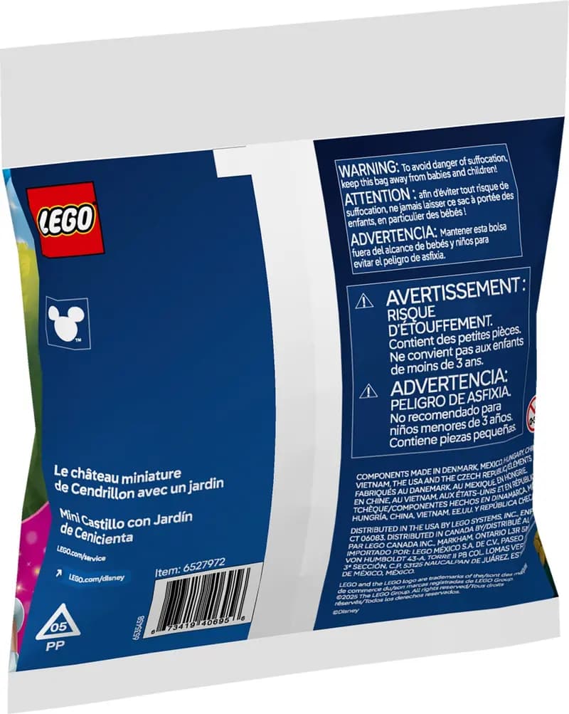 LEGO 30695 Miniaturowy zamek Kopciuszka z ogrodem