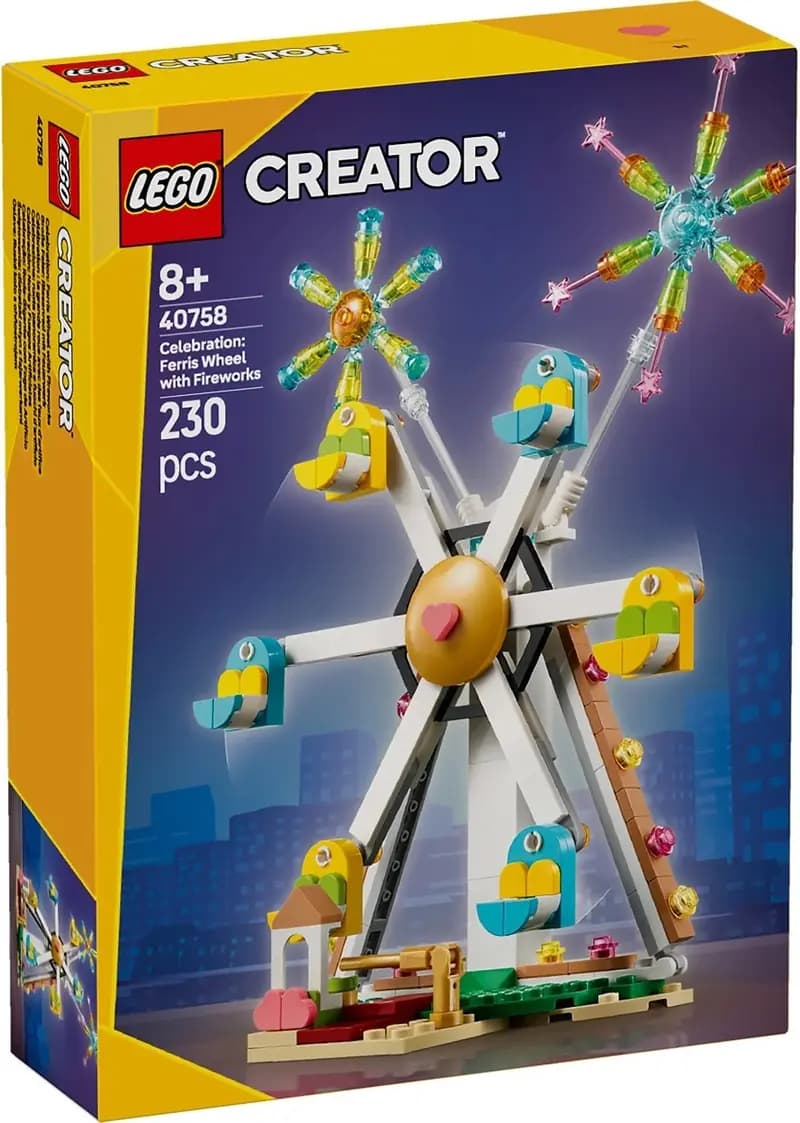 LEGO 40758 Świętowanie: diabelski młyn z fajerwerkami