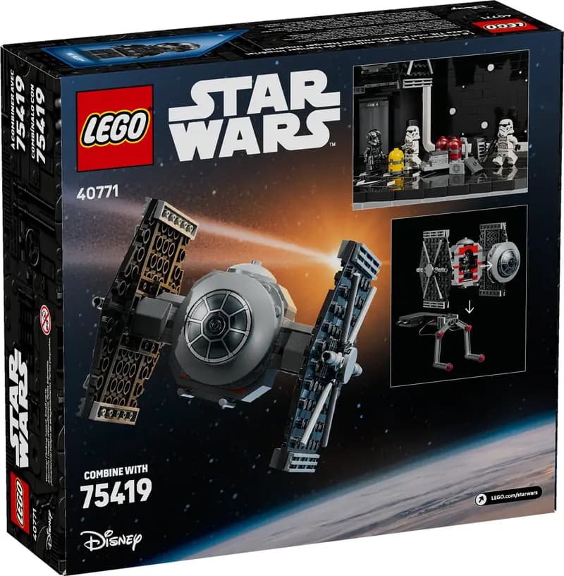 LEGO 40771 Myśliwiec TIE ze stanowiskiem w imperialnym hangarze