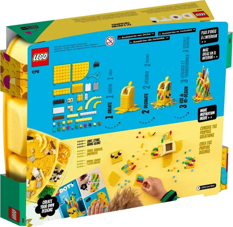 LEGO 41948 Uroczy banan - pojemnik na długopisy