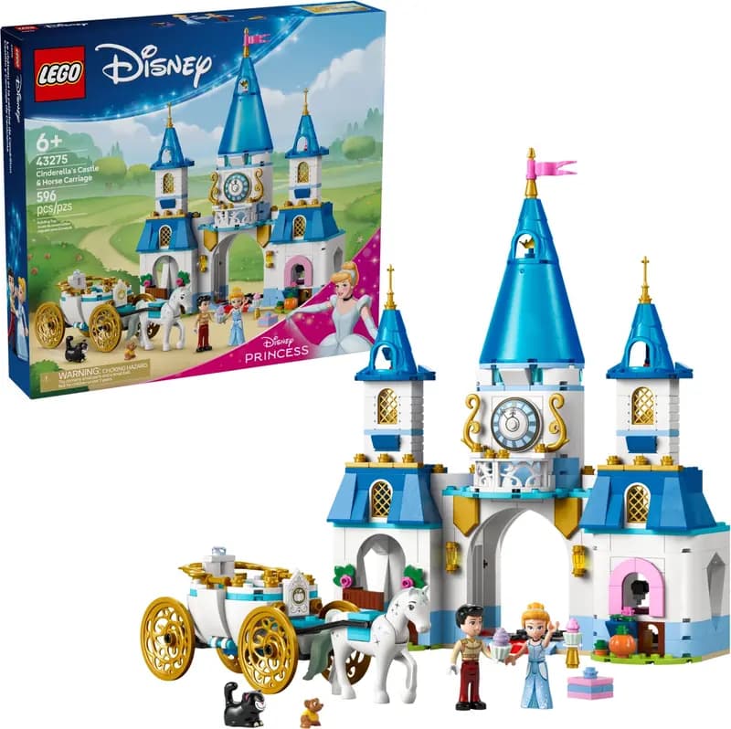 LEGO 43275 Zamek Kopciuszka i kareta