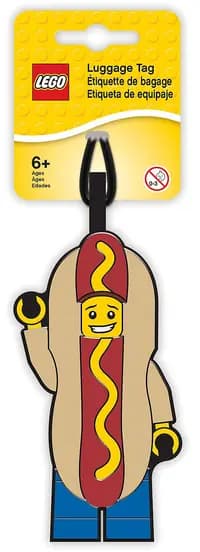 LEGO 5005582 Hot Dog Guy Luggage Tag