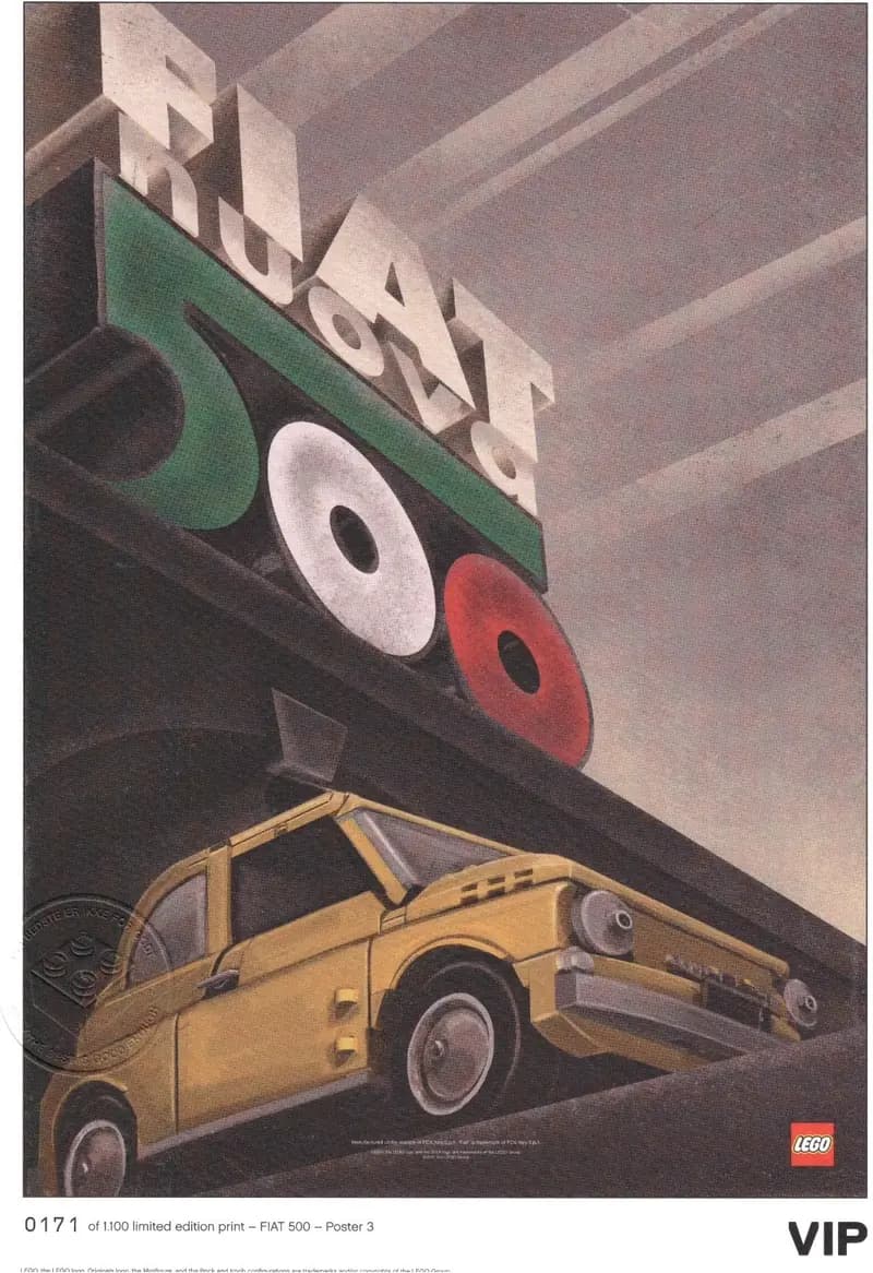 LEGO 5006305 Fiat Art Print: "Nuova Italia"