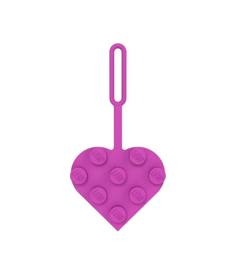 LEGO 53692 3x3 Heart Pink Bag Tag