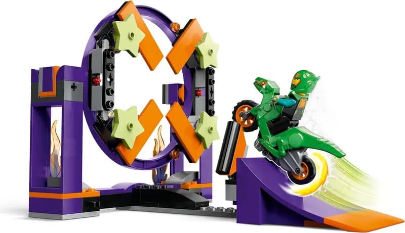 LEGO 60359 Wyzwanie kaskaderskie – rampa z kołem do przeskakiwania