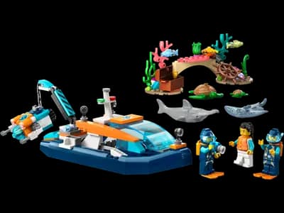 LEGO 60377 Łódź do nurkowania badacza