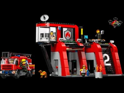 LEGO 60414 Remiza strażacka z wozem strażackim