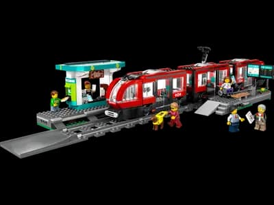 LEGO 60423 Tramwaj miejski ze stacją