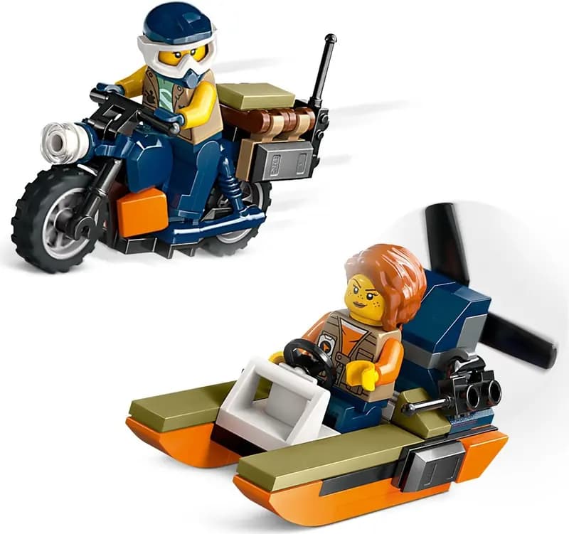 LEGO 60437 Helikopter badaczy dżungli w bazie