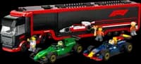 LEGO 60445 F1® Ciężarówka z bolidami RB20 i AMR24 F1®