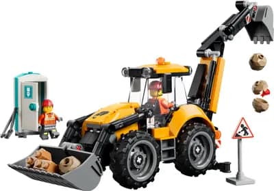 LEGO 60480 Żółta koparko-ładowarka