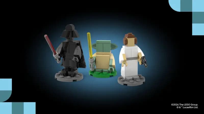LEGO 6525757 Darth Vader, Princess Leia, Yoda