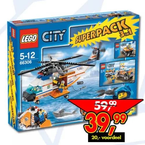 LEGO 66306 City Coast Guard Super Pack 3 in 1