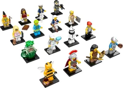 LEGO 71001 LEGO Minifigurki Seria 10 - Kompletna Kolekcja