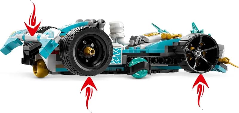 LEGO 71791 Smocza moc Zane’a - wyścigówka spinjitzu