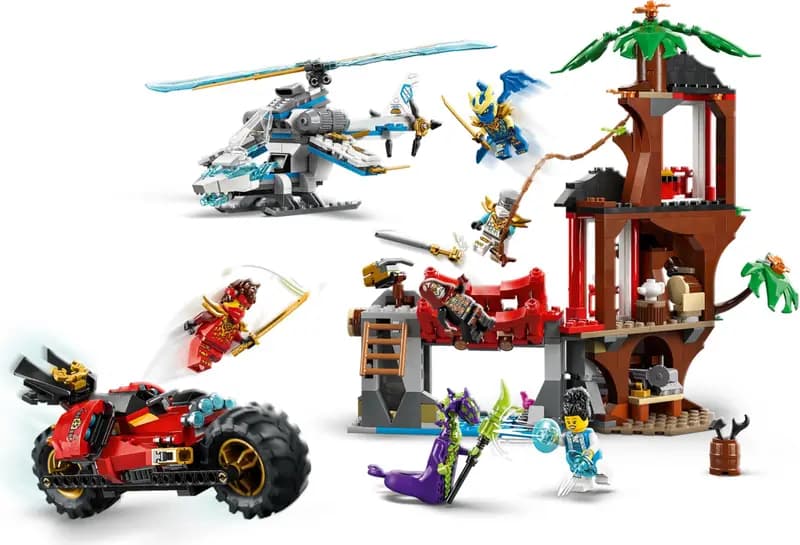 LEGO 71857 Bitwa ninja: domek na drzewie z pojazdami