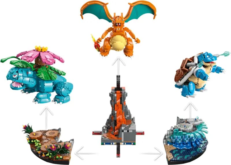 LEGO 72153 Venusaur, Charizard i Blastoise
