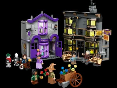 LEGO 76439 Sklepy Ollivandera i Madame Malkin