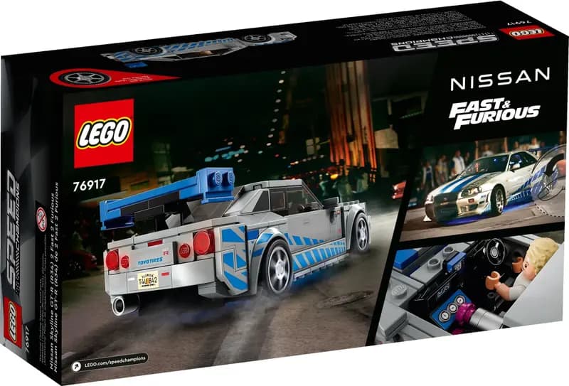 LEGO 76917 Nissan Skyline GT-R (R34) z filmu „Za szybcy, za wściekli”