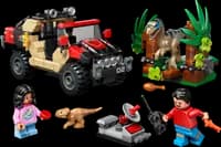 LEGO 76972 Ucieczka terenówką przed raptorem