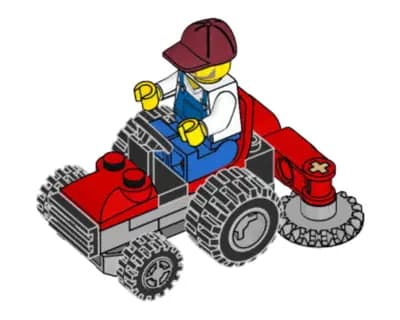 LEGO 951903 Ogrodnik z kosiarką