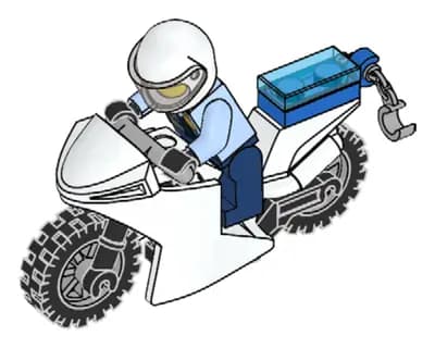 LEGO 952001 Policjant i motocykl