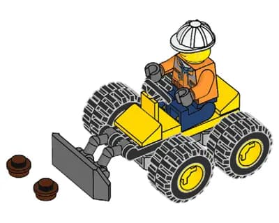 LEGO 952003 Eddy Erker z Buldożerem