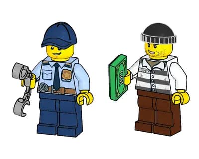 LEGO 952016 Policjant i Złodziej
