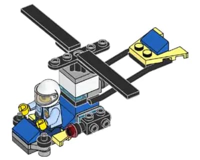 LEGO 952101 Policjant i helikopter