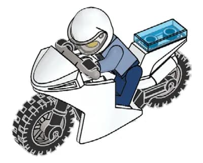 LEGO 952103 Policjant i motocykl