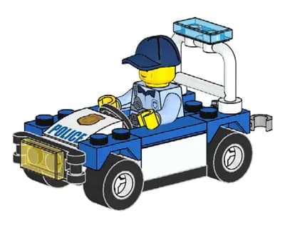 LEGO 952201 Radiowóz Justina Justice'a