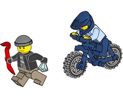 LEGO 952211 Motocykl policyjny