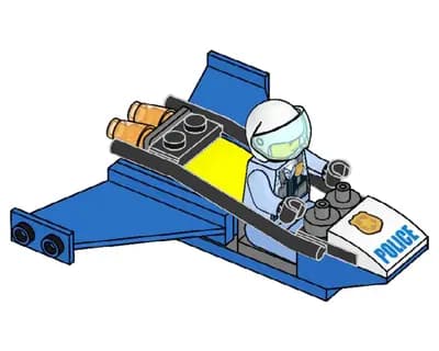 LEGO 952307 Odrzutowiec policyjny