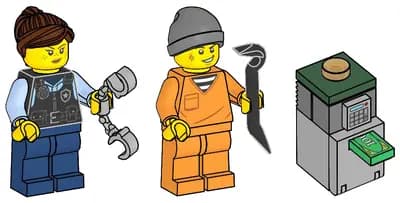 LEGO 952501 Policjant i Złodziej