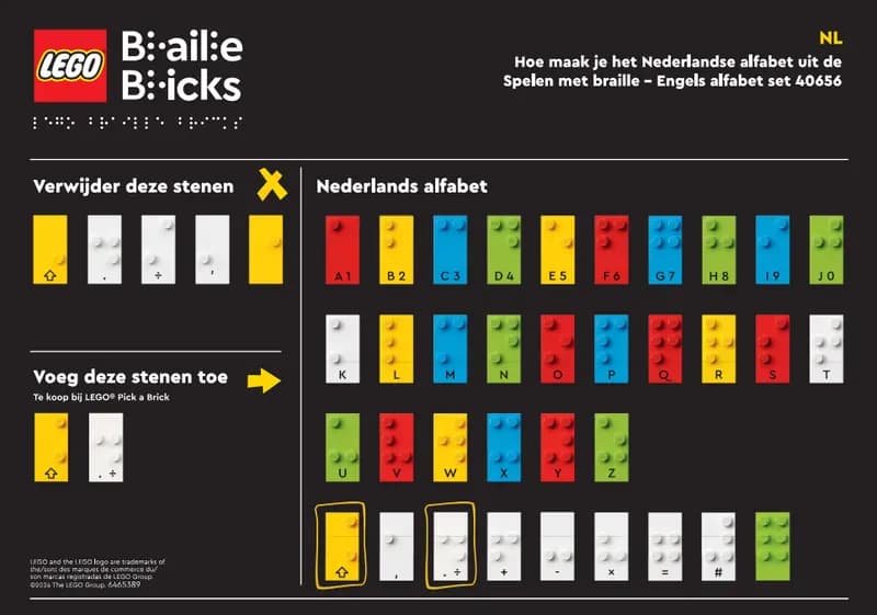 LEGO EG00139 Braille - Dutch Alphabet