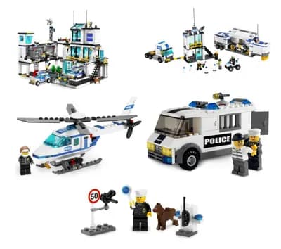 LEGO K7744 Kompletna Kolekcja Policji LEGO City