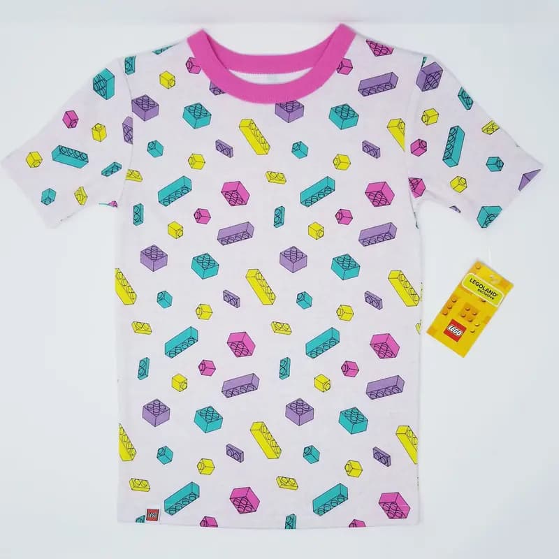 LEGO PAJAMAS Iconic Brick Pajama Set (Pink)